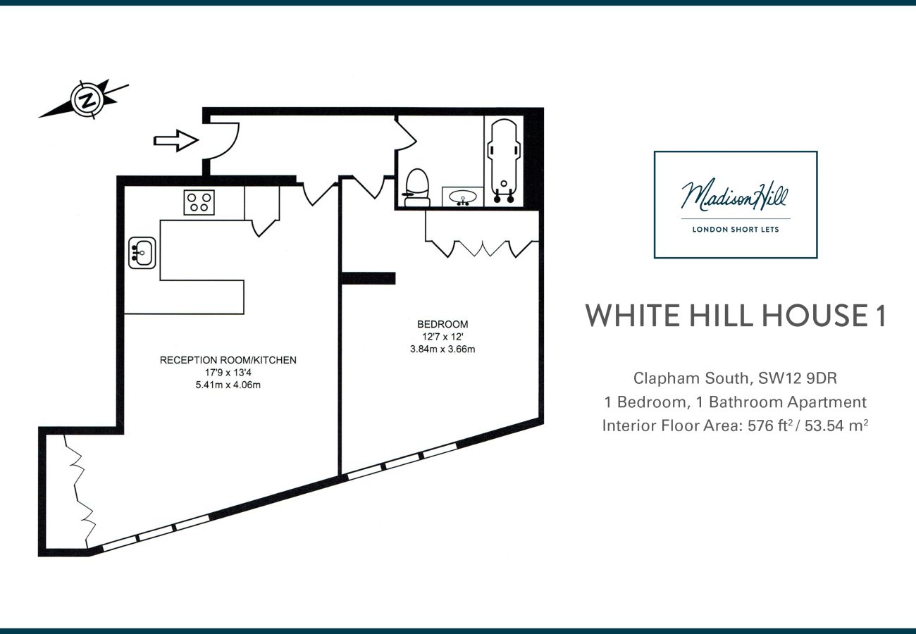 Apartment in London - Madison Hill - White Hill House 1 - 1 bedroom flat 