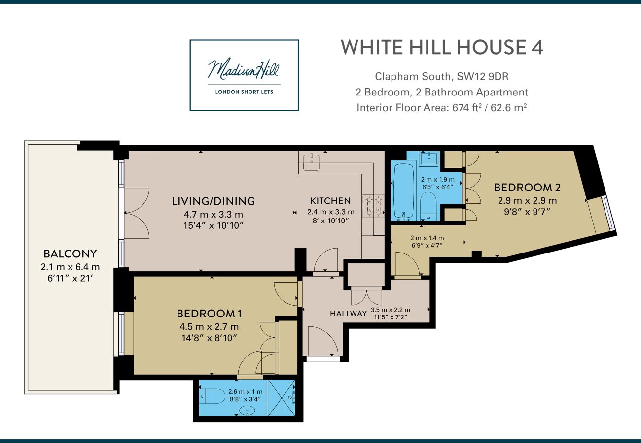 Apartment in London - Madison Hill - White Hill House 4 - 2 bedroom flat 