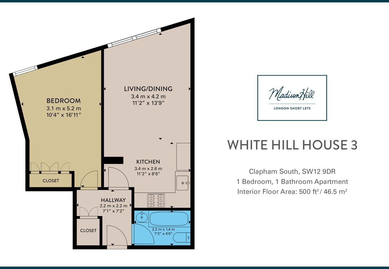 Apartment in London - Madison Hill - White Hill House 3 - 1 bedroom flat 